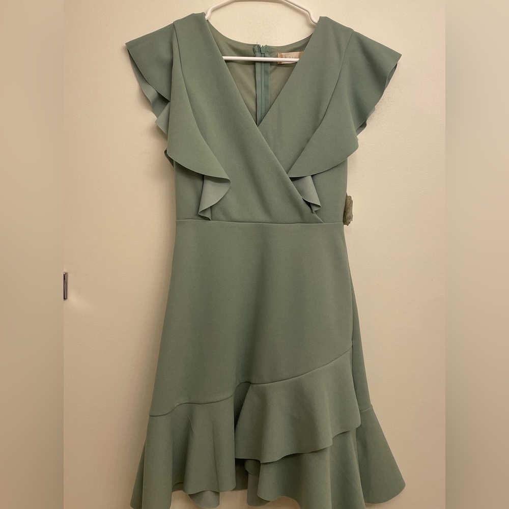 Altar'd State Asymmetrical Sage Dress